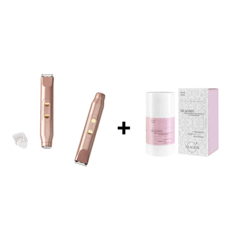 đ¨ Pink GONE !! ACT FAST âĄBikini Trimmer for Women, Electric Shaver and Razor Rechargeable 2-in-1 Body and Facial Epilator, Underarms and Legs, IPX7 Waterproof