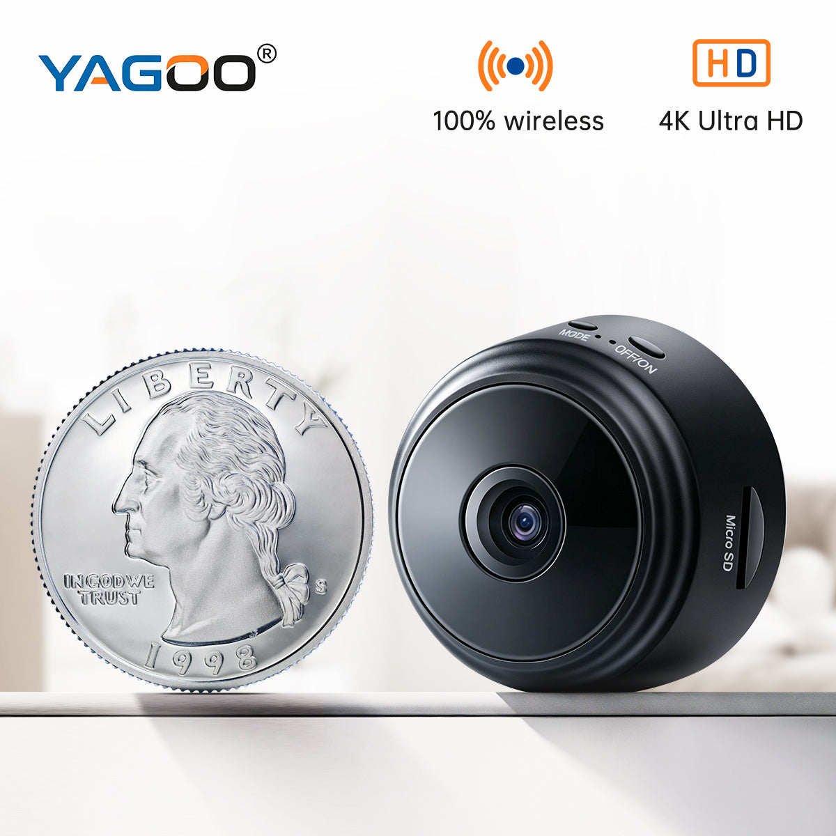 Mini Wireless Home Cam: HD Night Vision & Alerts!