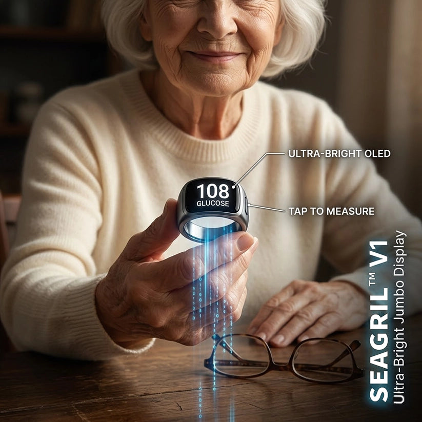 🎉 83% OFF Launch Offer🔥SEAGRIL™ G1 Non-Invasive Smart Ring（Mayo Clinic Recommended）