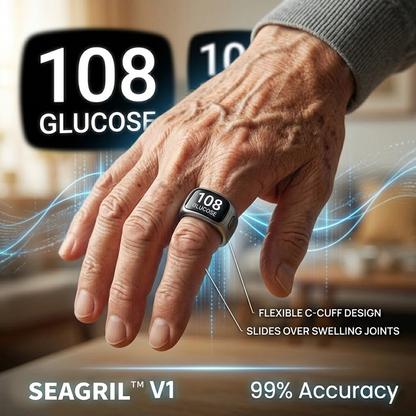 🎉 83% OFF Launch Offer🔥SEAGRIL™ G1 Non-Invasive Smart Ring（Mayo Clinic Recommended）
