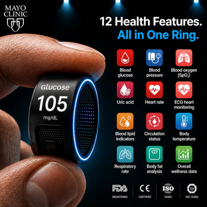 🎉 83% OFF Launch Offer🔥SEAGRIL™ G1 Non-Invasive Smart Ring（Mayo Clinic Recommended）
